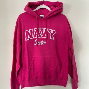 Hot Pink Navy Sweatshirt